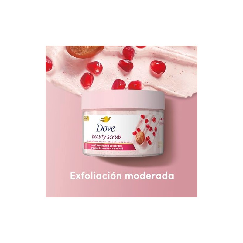 Dove Beauty Scrub Jabón Exfoliante Corporal Granada y Manteca de