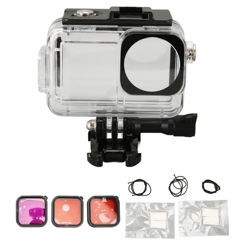Waterproof Case for DJI Osmo Action 4 Action 3, 60M/196FT
