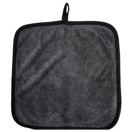 TARO WORKS Car Wash Towel, Super Absorbent, Dryer, Microfiber Cloth, Wiping, 600 GSM, Thick Gray, 9.8 x 9.8 inches (25 x 25 cm), 3 Oblong Sheets