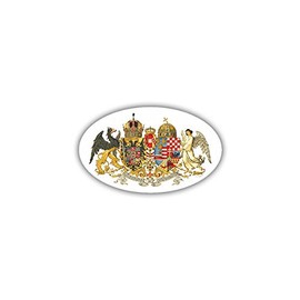Sticker Austria Hungary Monarchy Imperial Tower Coat of Arms 8 x 5 cm A1689