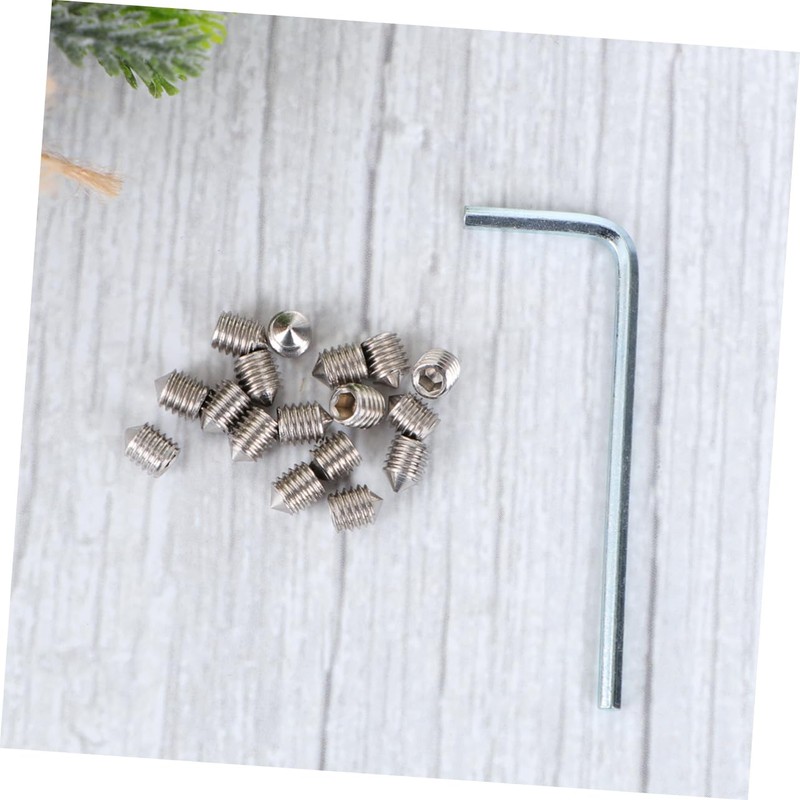 Mobestech Aluminum Car Window Cranks 11.4x2.2cm Silver 3 Pairs Adapters