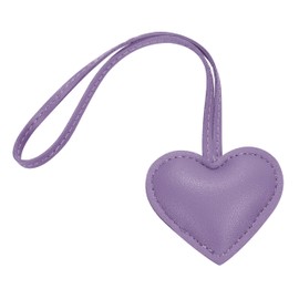 Tonecraft Heart Bag Charm, Simple, Orthodox, Bag Charm, Popular, Stylish, Cute, Microfiber Leather, Squishy, purple