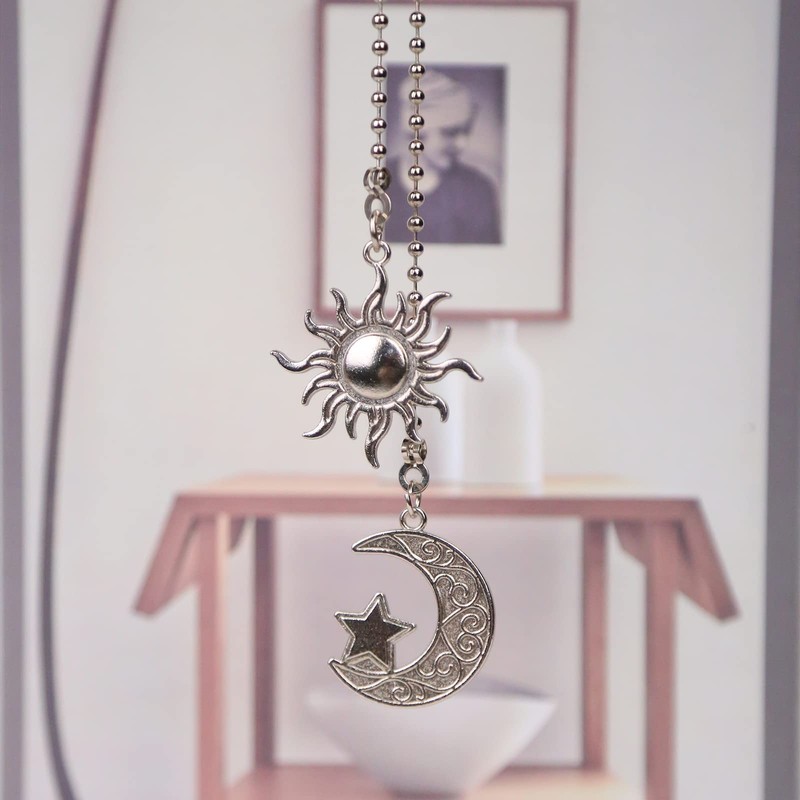 Dotlite Silver Ceiling Fan Pull Chain, 12 Inches Totem Bohemia