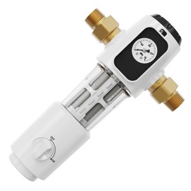 Happbuy Spin Down Filter, 40 Micron, 3/4" MNPT, 4 T/H Flow, for House Filtration, Well Sediment