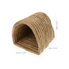 GANAZONO Nest Small Hay Bag Guinea Pig Hideaway Bed Woven