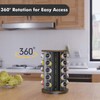New England Stories Revolving Spice Rack Set with 25 Spice