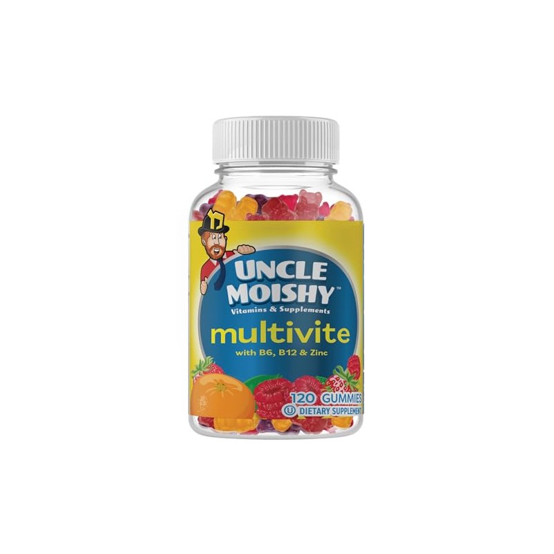 Uncle Moishy Childrens Multi-Vitamin Mineral Jellies with Choline - 120