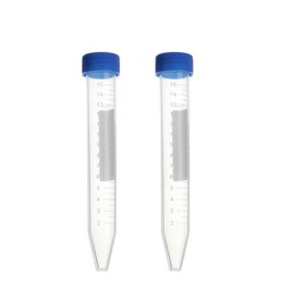 Conical Centrifuge Tubes 15mL - 100 Pack,Container with Graduated and Write-on Spot, Non-Pyrogenic, DN/RNase Free