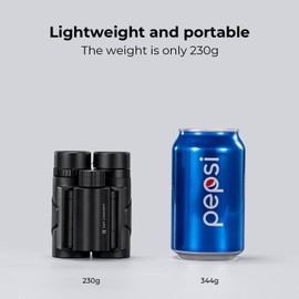 K&F Concept 8x21 Compact Binoculars Children Adults BAK4 Prism + FMC Broadband Green Film for Bird Watching, Outdoor Adventure, Show and Concert
