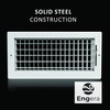 Engera Adjustable Double Deflection HVAC Air Register-Supply Air Diffuser Air