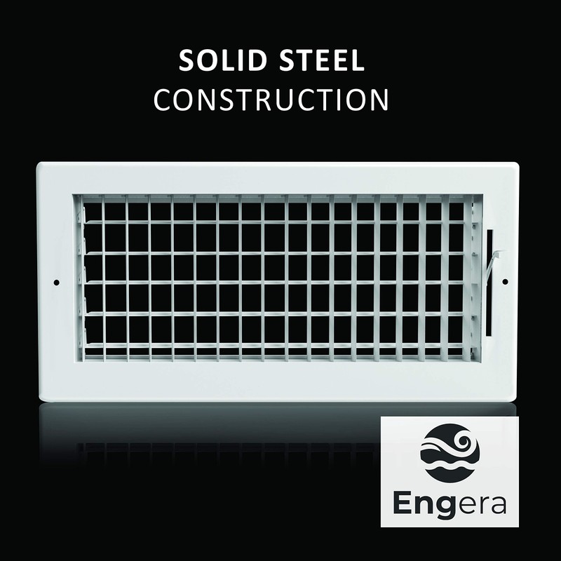 Engera Adjustable Double Deflection HVAC Air Register-Supply Air Diffuser Air