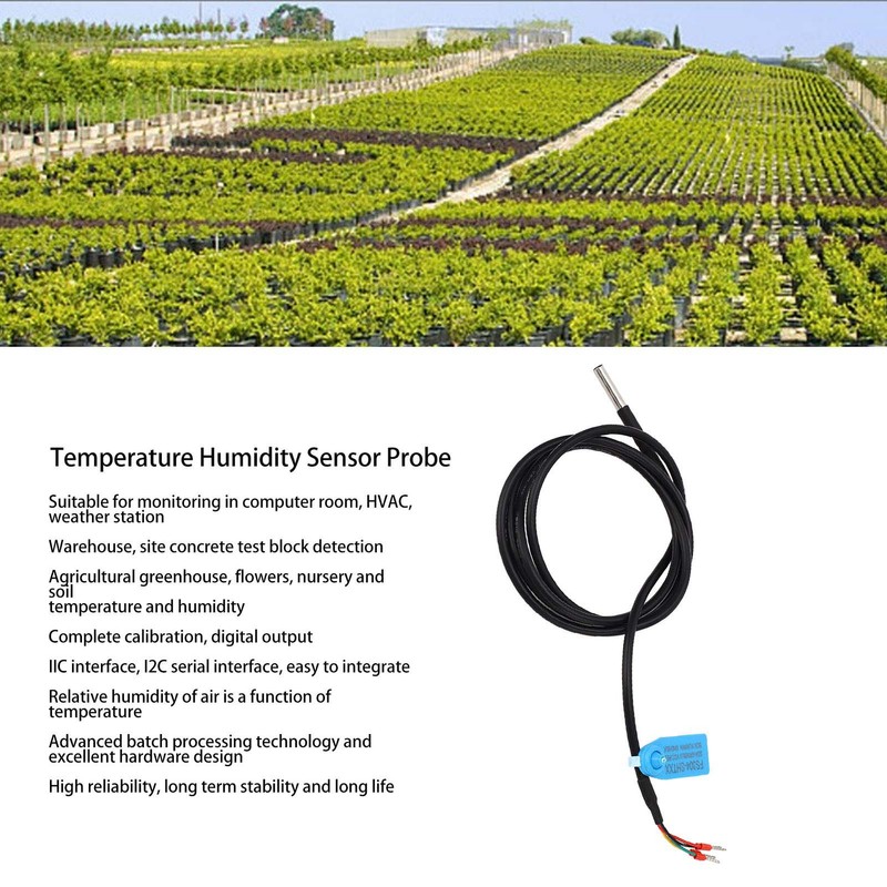 Temperature Humidity Sensor Probe Digital Soil Moisture Monitoring Tester Probe