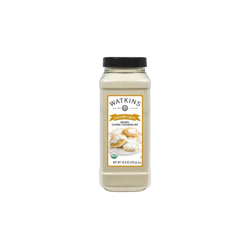 Watkins Organic Country Gravy Seasoning Mix, 18oz (Pack of 1)