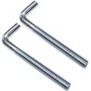 AERZETIX - C48195 - Set of 2 screw hooks metal