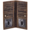 Wise Owl Stylish Bifold Long Slim Wallets - Real Leather