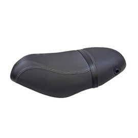 Driver's Seat Black with White Stitching Suitable for Piaggio Zip 2 Base SSL 25 50 100 2T 4T AC LC