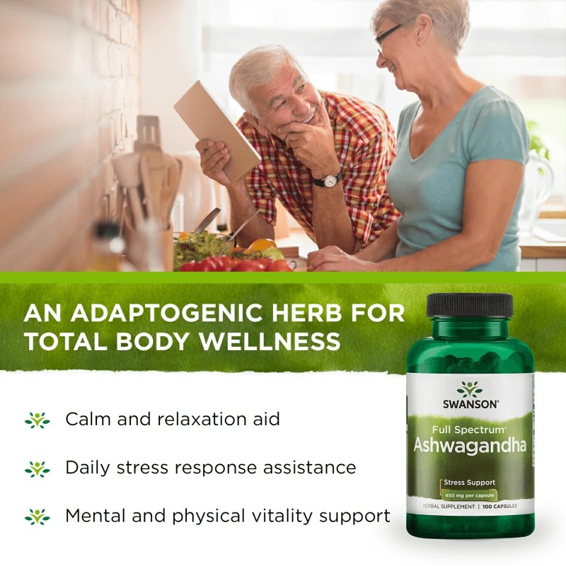 Swanson Ashwagandha Powder Supplement - Ashwagandha Root & Aerial Parts
