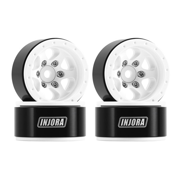 INJORA 1.0 Aluminium Beadlock Wheel Rim for TRX4M Ascent18 SCX24