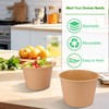 IHDYPPEW 84 Pack Kraft Paper Bowls, 35 Oz Disposable Soup/Salad