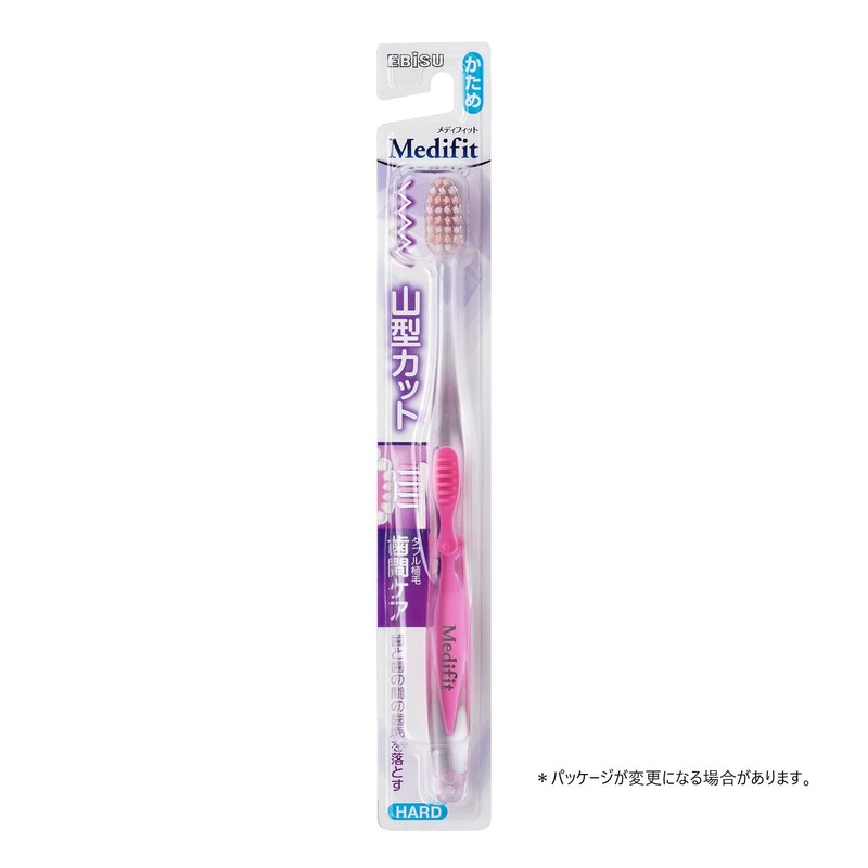 エビス メディフィット山型ハブラシ かため 6本組 色おまかせ