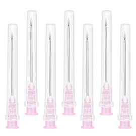 Kayqbonke Pack of 100 18 G (1.2 mm x 38 mm) Stainless Steel Dispensing Tube for Liquids, Individually Packed Dispenser Tube for Refill Liquids, Industrial Laboratory Accessories for Household, Hobby,