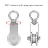 2PCS Cable Pulley Wheels 360 Degree Rotation Stainless Steel Pulley