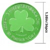 Zhzrche 20Pieces St. Patrick's Day Shamrock Coins 3-Leaf Clover St.