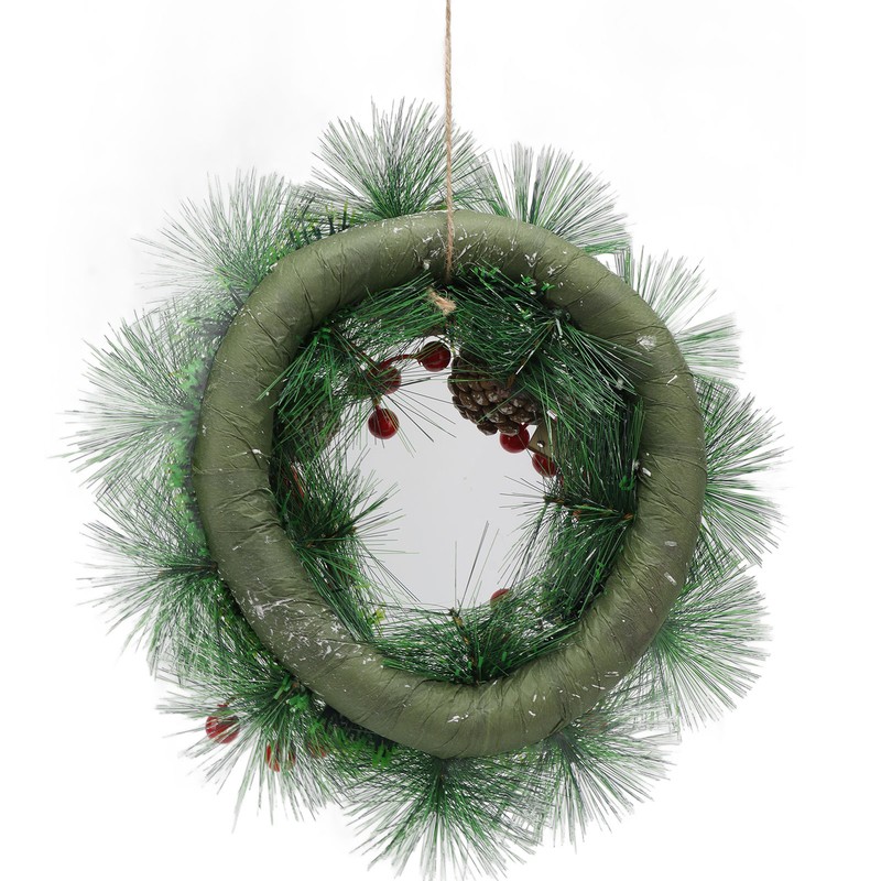 Christmas Wreath Hand Made Simulation Pine Cone Wreath Christmas Gift