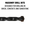Drill America 1" x 18" Carbide Tipped Masonry Drill Bit,