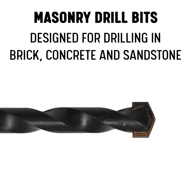 Drill America 1" x 18" Carbide Tipped Masonry Drill Bit,