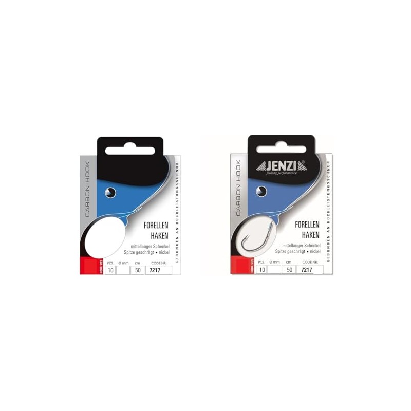 Set: 2 packs of Jenzi tied trout hooks (20 pieces)