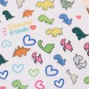 IDDFEVE Dinosaur Nail Art Stickers for Kids- Cute Cartoon Designs,