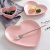 CHOOLD Elegant Ceramic Heart Shaped Dessert Plate for Kitchen Party,