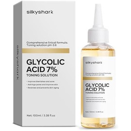 Glycolic Acid 7% Toner (100ml), Gentle Exfoliating Toner, Glycolic Acid 7% Toning Solution for Diminished Dullness, Wrinkle Exfoliating Serum for Face, Hydrates and Reduces Skin Blemishes