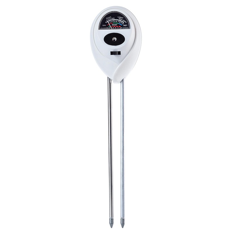 KADAX 3-in-1 Bodenmessgerät mit Feuchtigkeitsmesser, pH-Wert-Tester und Lichtmessung, Boden Messgerät,
