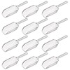 Giantree 12Pcs Clear Plastic Acrylic Kitchen Scoops, 4.3 Inch Multi