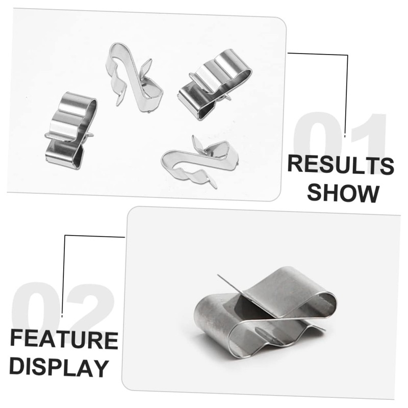 iplusmile Lar Panel Cable Clamp 50pcs Stainless Cable Clamps White