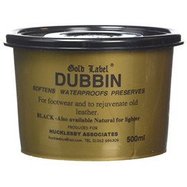 Gold Label Dubbin Softens, Waterproofs & Preserves Leather, Horse Tack, Boots,Black,200 g (Pack of 1)