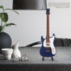 Exquisite Wooden Mini Guitar Model Display Decoration Home Coffee House