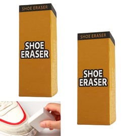 2pcs Suede eraser, shoe eraser, rubber eraser, shoe cleaning tool, suede sneakers, white shoes, dirt removal, dry cleaning eraser (White, 1.5x2.5x7.5cm)