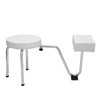 WUPYI Pedicure Stool with Footrest,Pedicure Foot Rest Stool Adjustable Leg