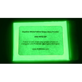 Glow in The Dark Pigment Powder - Neutral and Fluorescent Color for Art Painting, Fine Art, Nail Art Paint, and DIY Crafts - Long Lasting, 10+ Color Options - Neutral Green - (12 Grams)