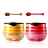 2 Pcs Lip Balm Honey Pot, Honey & Strawberry Moisturizing