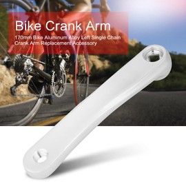 Bike Cranks, Crank Arm Bike Crank Arm, Crank Arm, Crank Arm Set for Home Repairing for Travel Collection(Silver, Diamond Hole)