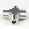 HFS(R) 1/2" NPT Thread Pipe Fitting 4 Way Cross (Male