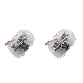 Courtesy Lamps, Courtesy Ride, Honda LED High Brightness, Odyssey Accord, Accord, Odyssey, LED Logo, Clear Door Light Projection, 2-Piece Left and Right Set (C-01) (07)