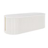 White Cable Tidy Box - Desktop Cord Management, Ventilation and