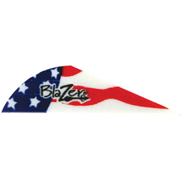 Bohning True Color 2" Blazer Vanes American Flag Blazer Vane, 100pk