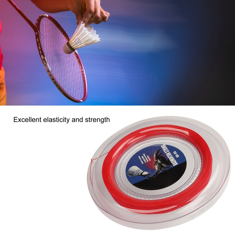 POWERTI Badminton Racquet String High Elasticity Wear Resistant Resin Fibre
