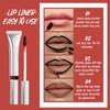 TUHOWEWZ Peel Off Lip Gloss Lip Liner Stain with Matte